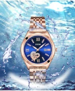 DOM Luxury Watch Fashion Watch Women's Casual Love Blue Women's Watch 3