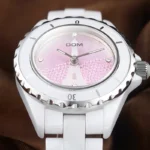 DOM Brand Fashion Watch Women Luxury Ceramic Wristwatch Women Dress Watch Casual Ceramic Clock Relogio Feminino T-598K 4