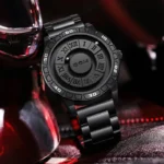 DOM Trendy Concept New Personality Men's Watch Creative Rolling Pointer Magnetic Men's Fashion Watch Waterproof Steel Band M1728 3