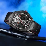 DOM New Fashion Skeleton Punk Style Quartz Chronograph Men's Watch Waterproof Watch Men's Clock M-1388 4