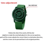 DOM trend personality high-tech couple neutral watch Creative roller pointer magnetic men's and women's fashion waterproof watch 6