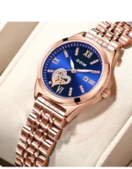 DOM Luxury Watch Fashion Watch Women's Casual Love Blue Women's Watch 1