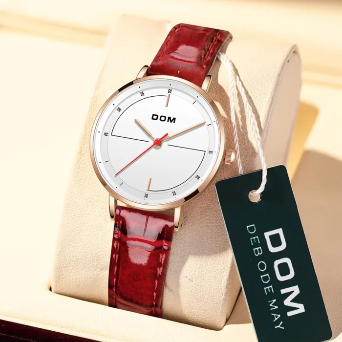 DOM 1547 Women’s Luxury Steel Watch – Classic Waterproof Roman Dial - Image 5