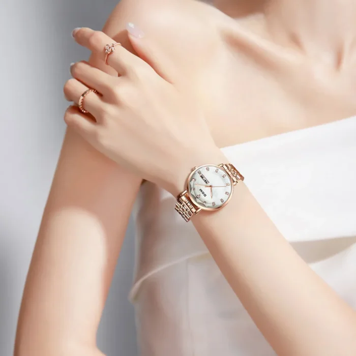 DOM 1676 Women’s Luxury Diamond Quartz Watch - Image 4