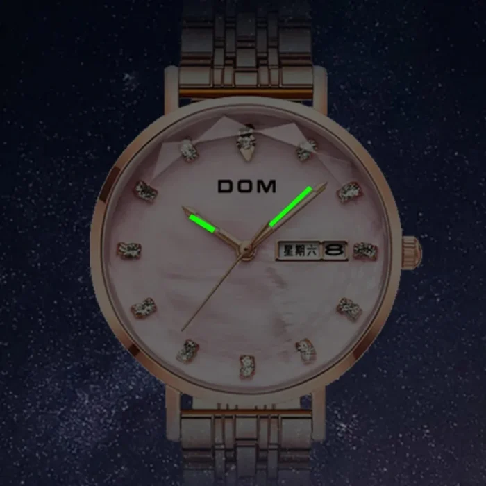 DOM 1676 Women’s Luxury Diamond Quartz Watch - Image 5