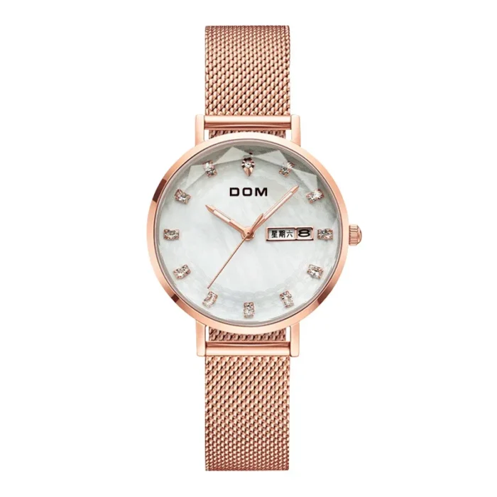 DOM 1676 Women’s Luxury Diamond Quartz Watch - Image 9