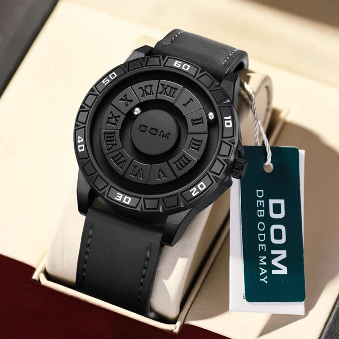 DOM 1726 Men’s Magnetic Rolling Pointer Waterproof Watch - Image 3