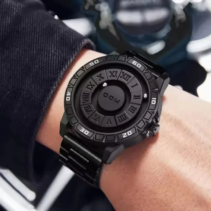 DOM 1726 Men’s Magnetic Rolling Pointer Waterproof Watch - Image 4