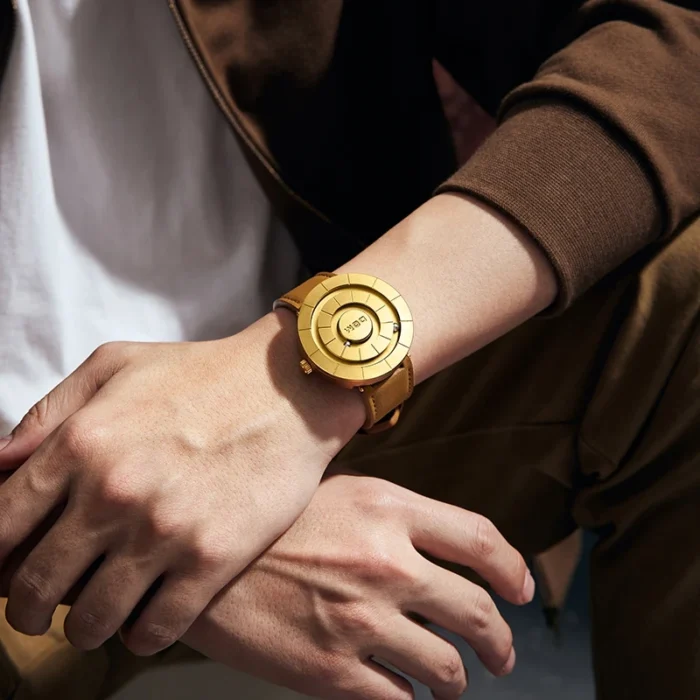 DOM 1753 Men’s Magnetic Scrolling Beads Quartz Watch - Image 5