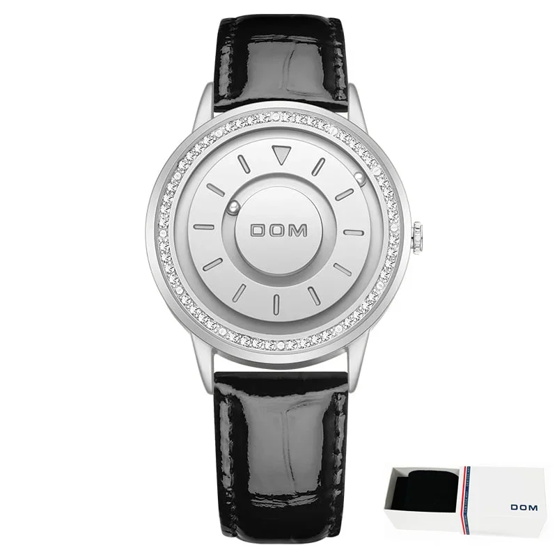 DOM 1758 Women’s Magnetic Roller Pointer Watch (9) DOM 1758 Women’s Magnetic Roller Pointer Watch - Image 1