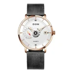 DOM M-1299 Men’s Stainless Steel Sport Quartz Watch