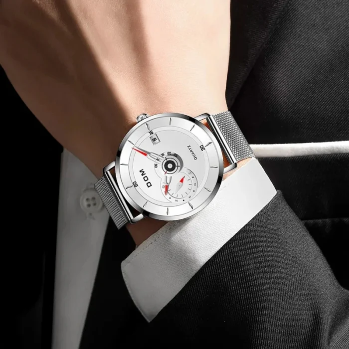 DOM M-1299 Men’s Stainless Steel Sport Quartz Watch - Image 3