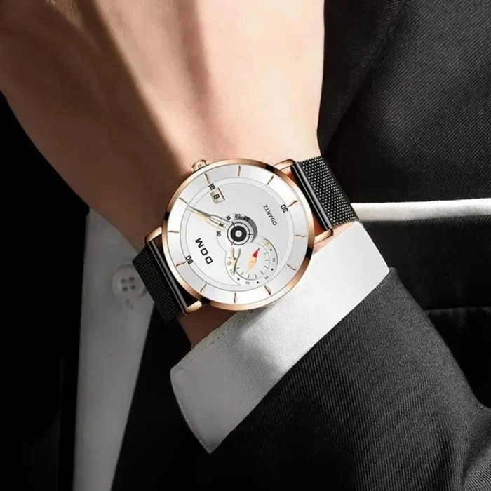 DOM M-1299 Men’s Stainless Steel Sport Quartz Watch - Image 5