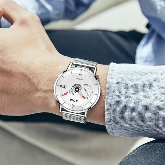 DOM M-1299 Men’s Stainless Steel Sport Quartz Watch - Image 7