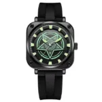 DOM 1765 Men’s Fashion Watch – Rotating Pentagram, Luminous, Waterproof